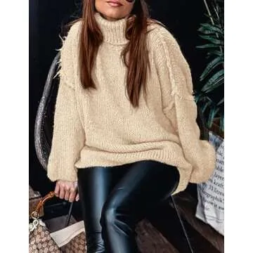 Buy PRETTYGARDEN Women's Chunky Knit Oversized Sweater