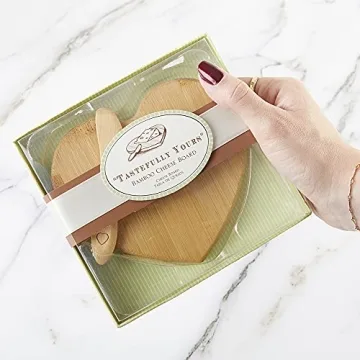 Heart-Shaped Mini Bamboo Cheese Board for Unique Gifts