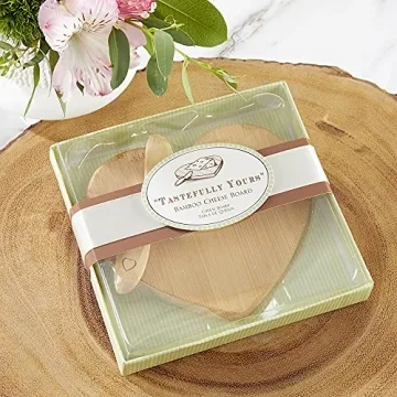 Heart-Shaped Mini Bamboo Cheese Board for Unique Gifts
