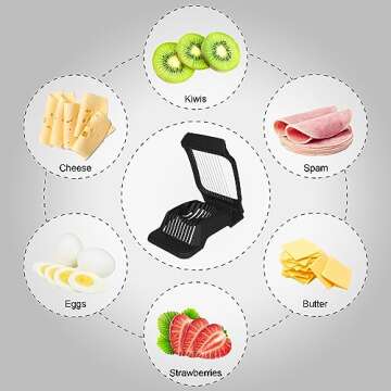 High-Quality Egg Slicer for Hard Boiled Eggs and Fruits