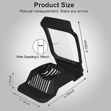 Durable Egg Slicer for Perfectly Sliced Eggs and Fruits