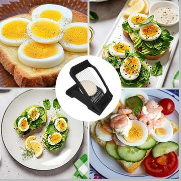 Durable Egg Slicer for Perfectly Sliced Eggs and Fruits
