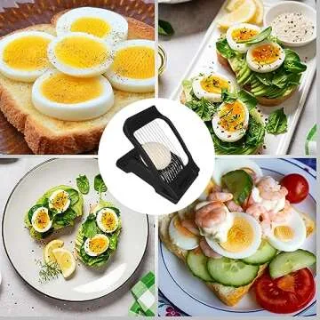 Durable Egg Slicer for Perfectly Sliced Eggs and Fruits
