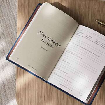 Intelligent Change - The Best Year Journal, Undated 12-Month Productivity Planner, Mindfulness Journal for Reflection, Goal Setting and Time-Management,A5