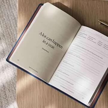 Intelligent Change - The Best Year Journal, Undated 12-Month Productivity Planner, Mindfulness Journal for Reflection, Goal Setting and Time-Management,A5