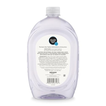 Amazon Basics Gentle & Mild Liquid Hand Soap Refill – 50 fl oz