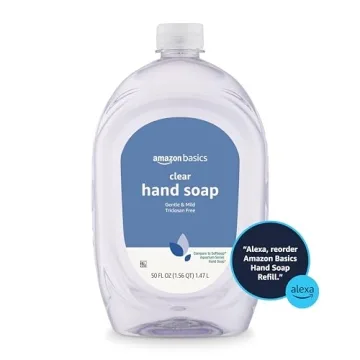 Amazon Basics Gentle & Mild Liquid Hand Soap Refill – 50 fl oz