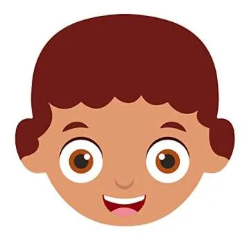 50 Pcs Face Multicultural Creative Cut Outs Face Shape Paper Cutouts for Children to Design and Decorate, Craft Group Projects, Unity in Diversity Craft Projects, 5.5 Inch