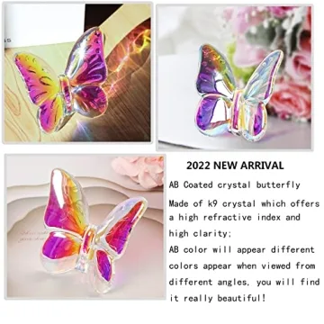 LONGWIN Crystal Butterfly Figurine - Elegant Home Decor