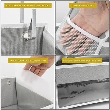 HOMELUX THEORY Heavy Duty Over-the-Door Organizer