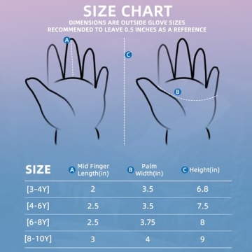 AMYIPO Kids Winter Snow Ski Gloves Children Snowboard Gloves for Boys Girls