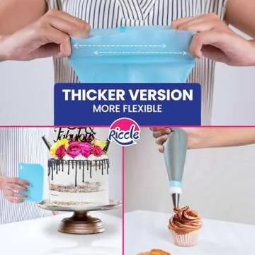 Riccle 94 pcs Cake Decorating Kit with Turntable and Tools