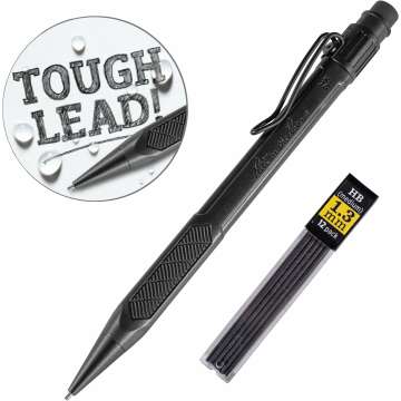Weatherproof Mechanical Pencil with 12 Lead Refills
