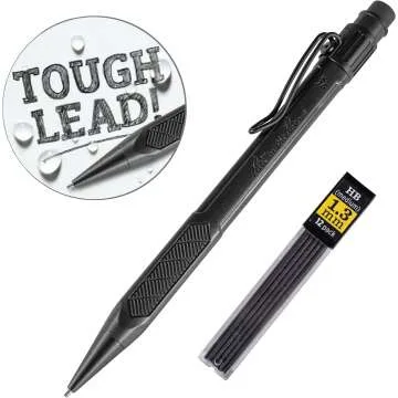 Weatherproof Mechanical Pencil with 12 Lead Refills
