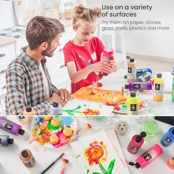 ARTEZA 16 Kids Tempera Paint Set Non-Toxic Washable Art Supply