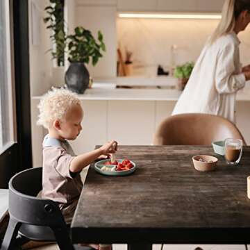 mushie Silicone Suction Plate | BPA-Free Non-Slip Design (Dried Thyme)