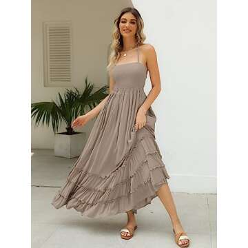 LILLUSORY Women's Backless Maxi Dress for Summer 2023
