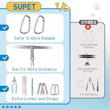 Supet Dog Grooming Hammock for Stress-Free Grooming