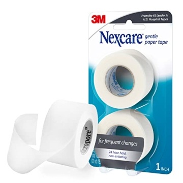 3M Nexcare Gentle Paper First Aid Tape - 1 Inch, Skin Safe