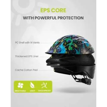 OutdoorMaster Toddler Kids Bike Helmet - Multi-Sport 2 Sizes Adjustable Safety Helmet for Children (...