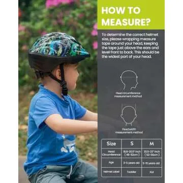 OutdoorMaster Toddler Kids Bike Helmet - Multi-Sport 2 Sizes Adjustable Safety Helmet for Children (Age 3-11), 14 Vents for Kids Skating Cycling Scooter - Dinoverse Madness