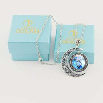 Moon Pendant Shadowhunters Angelic Power Rune Necklace Shadowhunters Jewelry Fashion Moon Necklace Gift