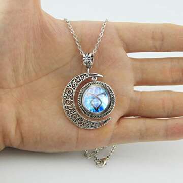 Moon Pendant Shadowhunters Angelic Power Rune Necklace Shadowhunters Jewelry Fashion Moon Necklace Gift