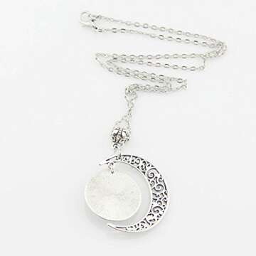 Moon Pendant Shadowhunters Angelic Power Rune Necklace Shadowhunters Jewelry Fashion Moon Necklace Gift