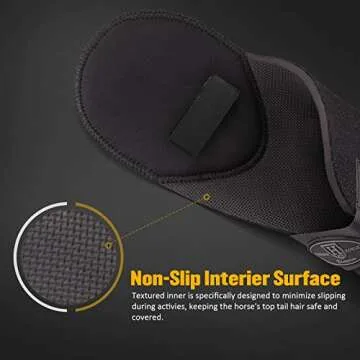 Harrison Howard Neoprene Horse Tail Wrap with Adjustable Fasteners