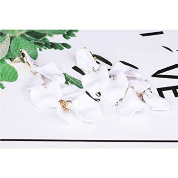 Chic Luluping Acrylic Petal Earrings for Women