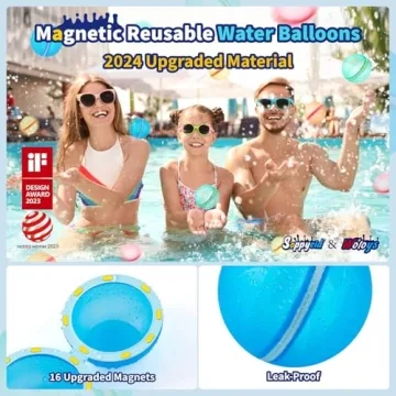 SOPPYCID Reusable Water Balloons for Kids Summer Fun
