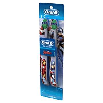 Oral-B Avengers Assemble Toothbrushes, Soft for Kids, Twin Pack