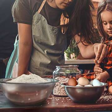 HOMEARRAY Stainless Steel Mixing Bowls (Set of 6) - Mirror finish for Easy to Clean kitchen bowls, Nesting Bowls for Space Saving Storage, Ideal For Cooking, Baking, Serving,Prepping.