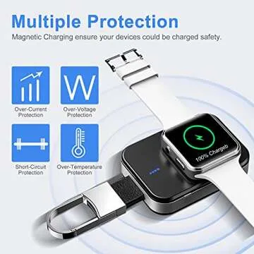 Portable Wireless Charger for Apple Watch, 1000mAh Power Bank