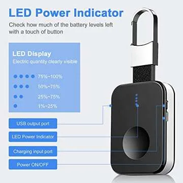 Portable Wireless Charger for Apple Watch, 1000mAh Power Bank