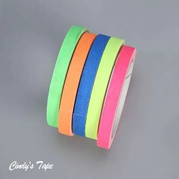 Bright Spike Tape for Crafting and Stage Use in 5 Colors