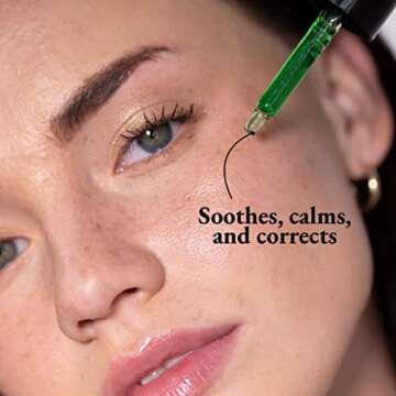 A | N Skin & Beauty Chlorophyll Correction Serum - Cruelty-Free Face Serum with Vitamin C, Hyaluronic Acid, and Hemp Seed Oil - Calming and Hydrating Serum for All Skin Types - 1 fl.oz