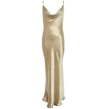 Elegant xxxiticat Satin Dress for Evening Parties and Beach