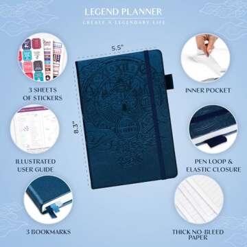 Legend Planner – Weekly & Monthly Life Planner for Success