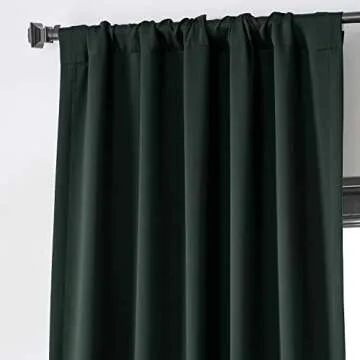 HPD Half Price Drapes Room Darkening Curtains 108 Inches Long for Bedroom & Living Room (1 Panel), 50 X 108, Dark Mallard