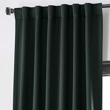 HPD Half Price Drapes Room Darkening Curtains 108 Inches Long for Bedroom & Living Room (1 Panel), 50 X 108, Dark Mallard
