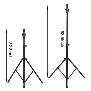 MEIBR Mannequin Head Stand Adjustable Wig Stand Tripod for Hairdressing Training,Cosmetology Mannequ...