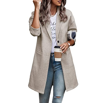 PRETTYGARDEN Women's Stylish Plaid Shacket Jacket With Pockets