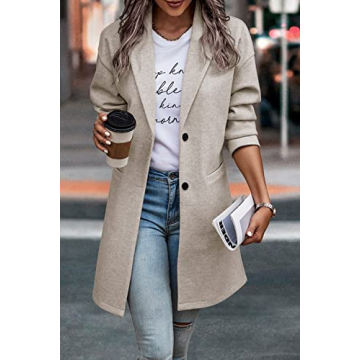 PRETTYGARDEN Women's Stylish Plaid Shacket Jacket With Pockets