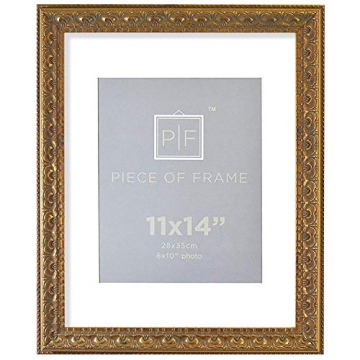 Golden State Art 11x14 Ornate Photo Frame in Bronze