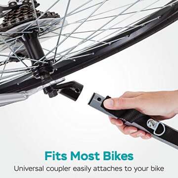 Instep Quick-N-EZ Double Tow Behind Bike Trailer, Converts to Stroller/Jogger, Teal