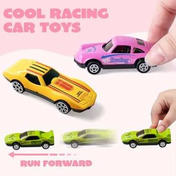 JOYIN 35 Valentines Die-Cast Racing Cars and Cards