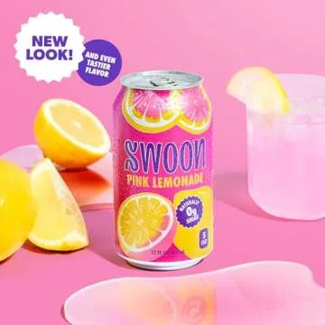 Swoon Pink Lemonade - Low Carb, Paleo-Friendly, Gluten-Free Keto Drink - Sugar Free Strawberry Lemon...