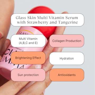 OLIVIAUMMA - Glass Skin Tanghulu Strawberry and Tangerine Korean Serum, Anti-Aging, Hydratation, Vit...