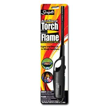 RV Butane Lighter - Wind Resistant & Disposable - Assorted Colors